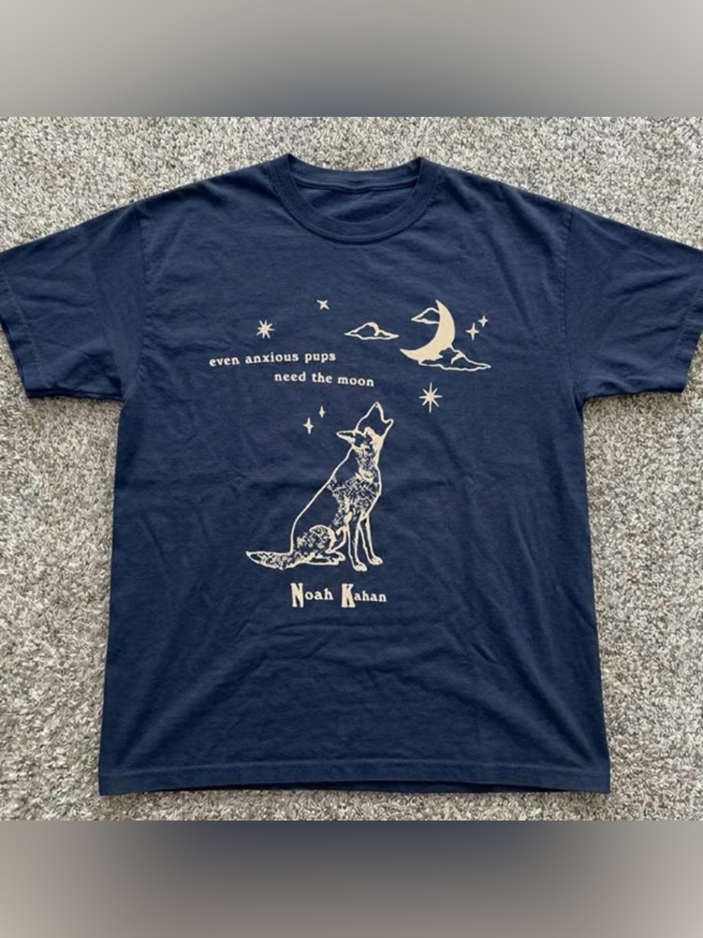 Vintage Noah Kahan Even Anxious Pups Need The Moon Graphic Tee